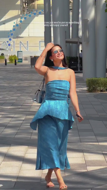 Tbfo Diamond Dust Blue Dress