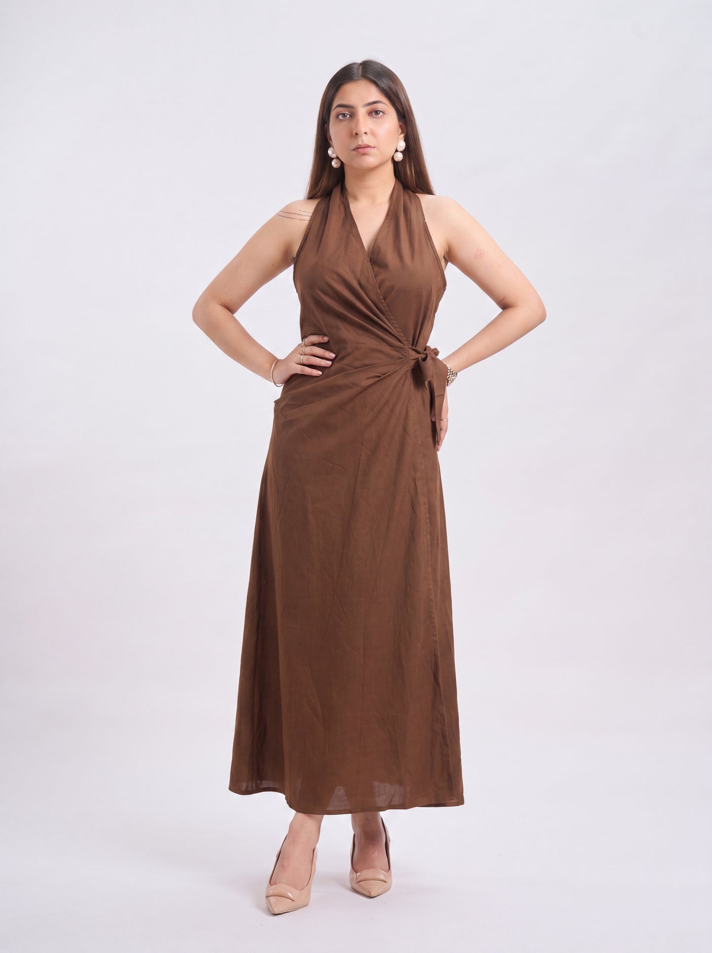 Tbfo Coffee Date Brown Dress