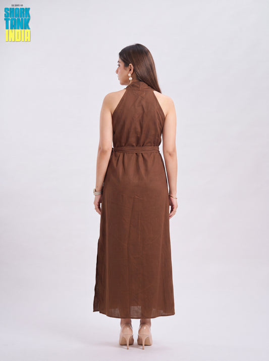 Tbfo Coffee Date Brown Dress
