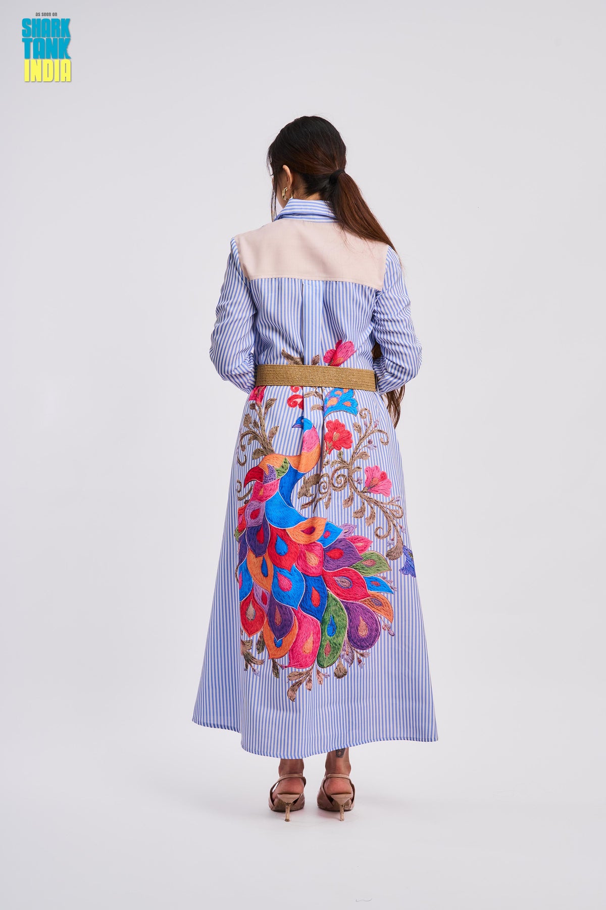Tbfo Collaberation Blue Multi Dress