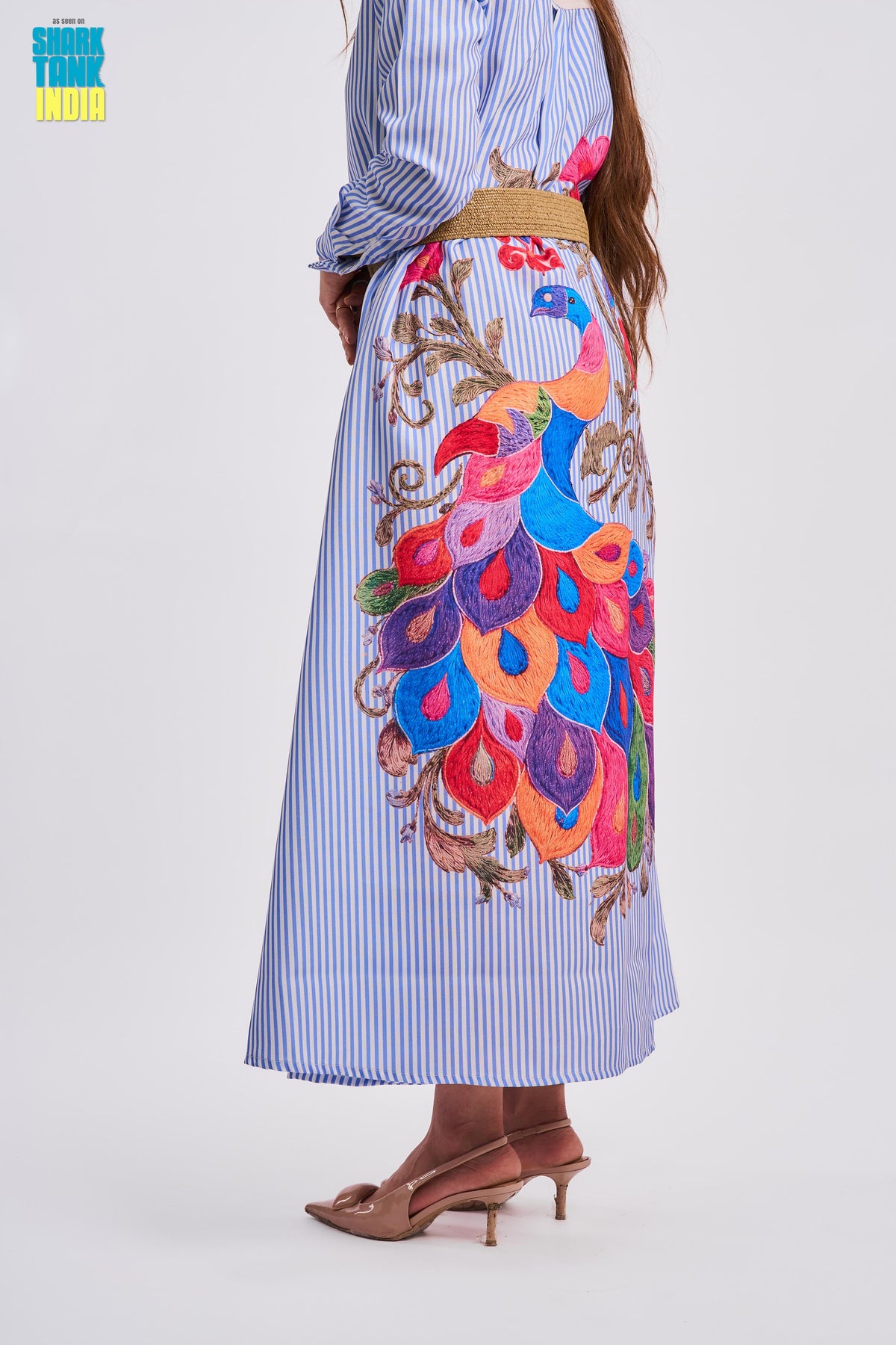 Tbfo Collaberation Blue Multi Dress