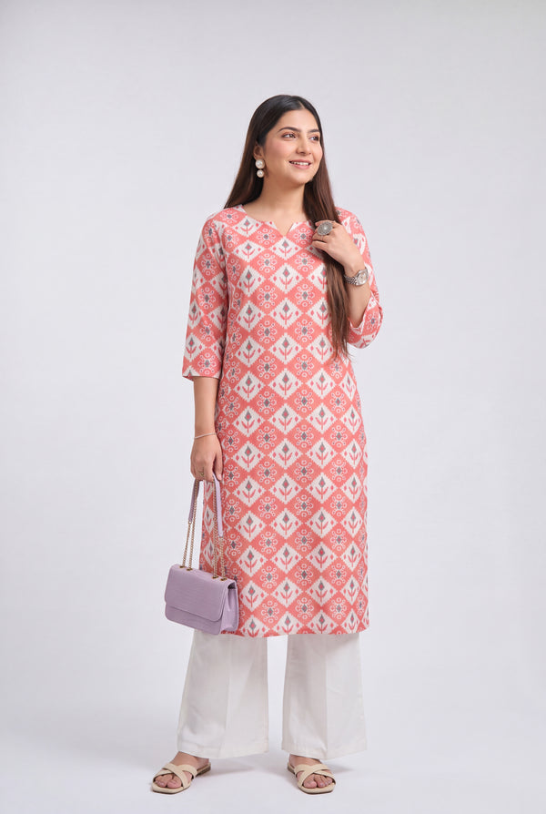 Tbfo Coral Bloom Kurti