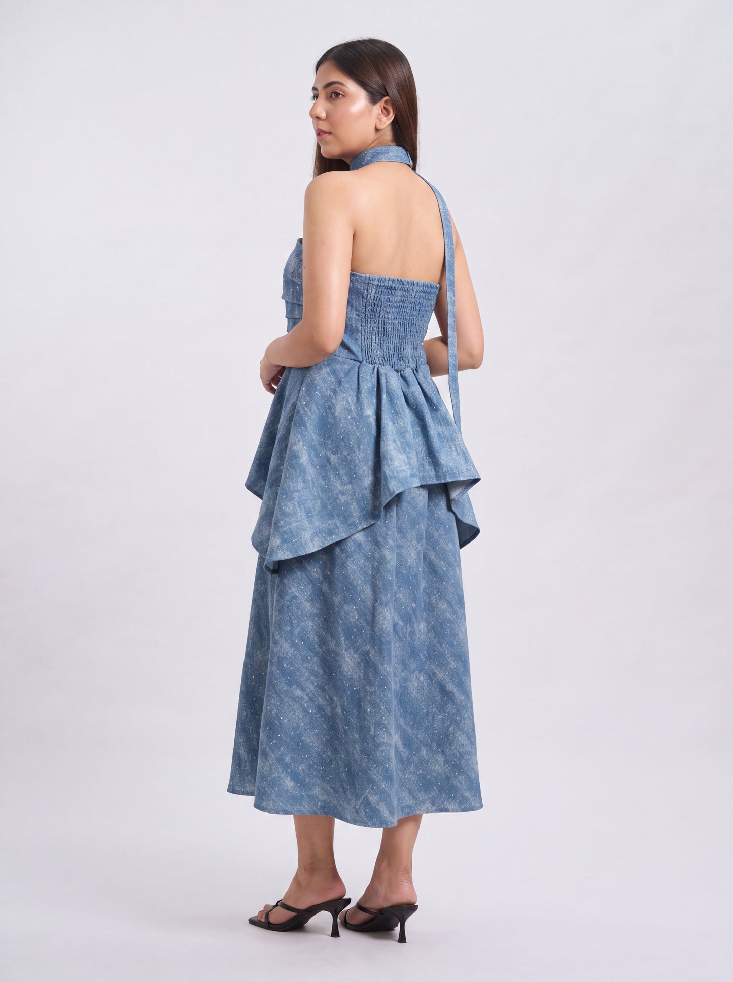 Tbfo Diamond Dust Blue Dress
