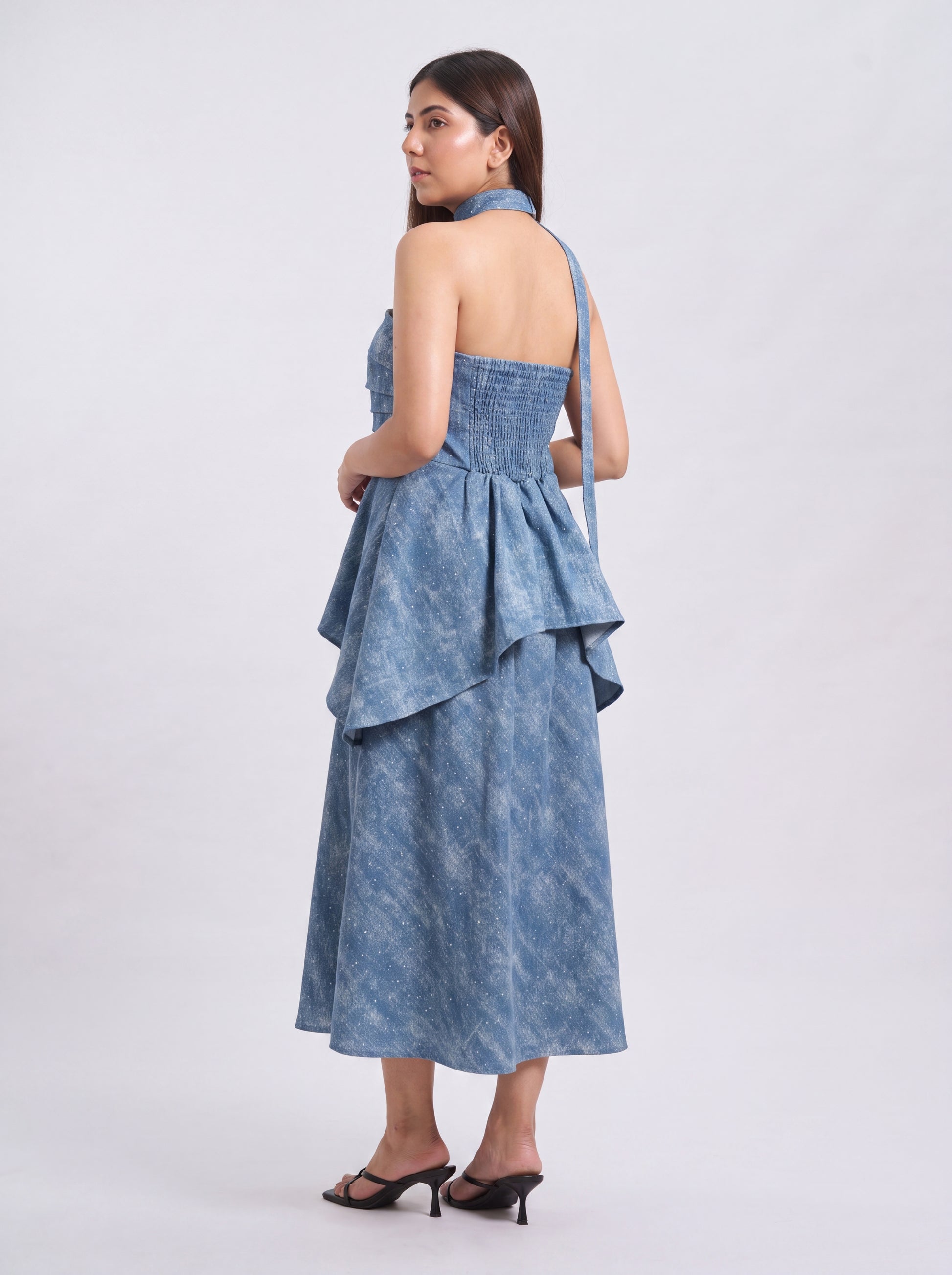 Tbfo Diamond Dust Blue Dress