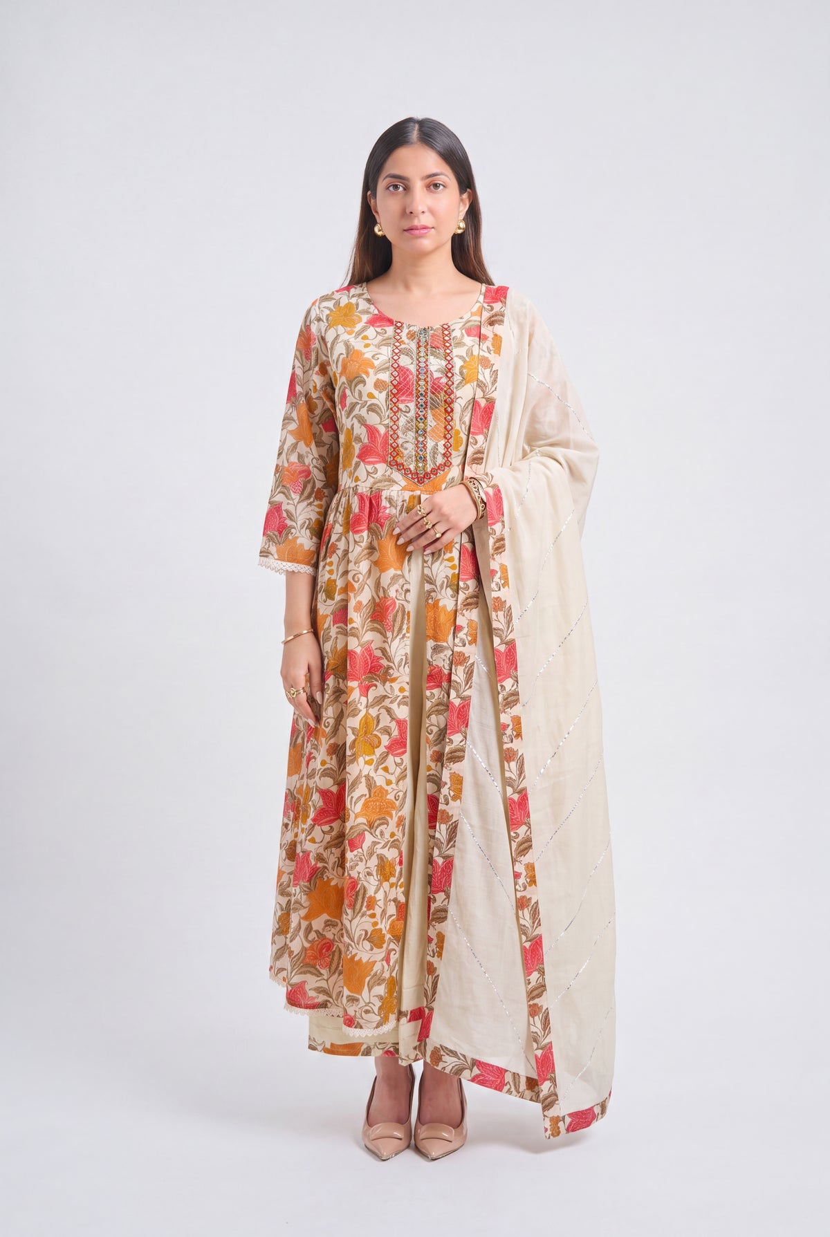 Tbfo Floral Symphony Suit Set