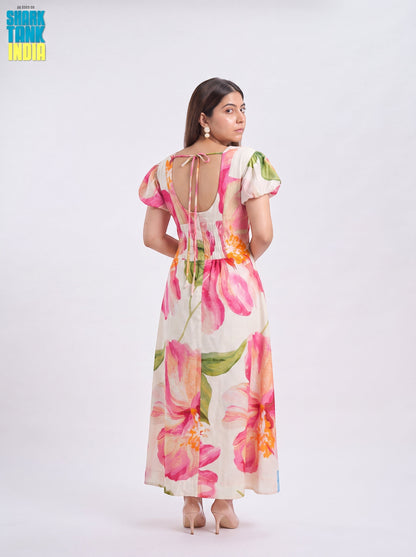 Tbfo Hibiscus Pink Dress