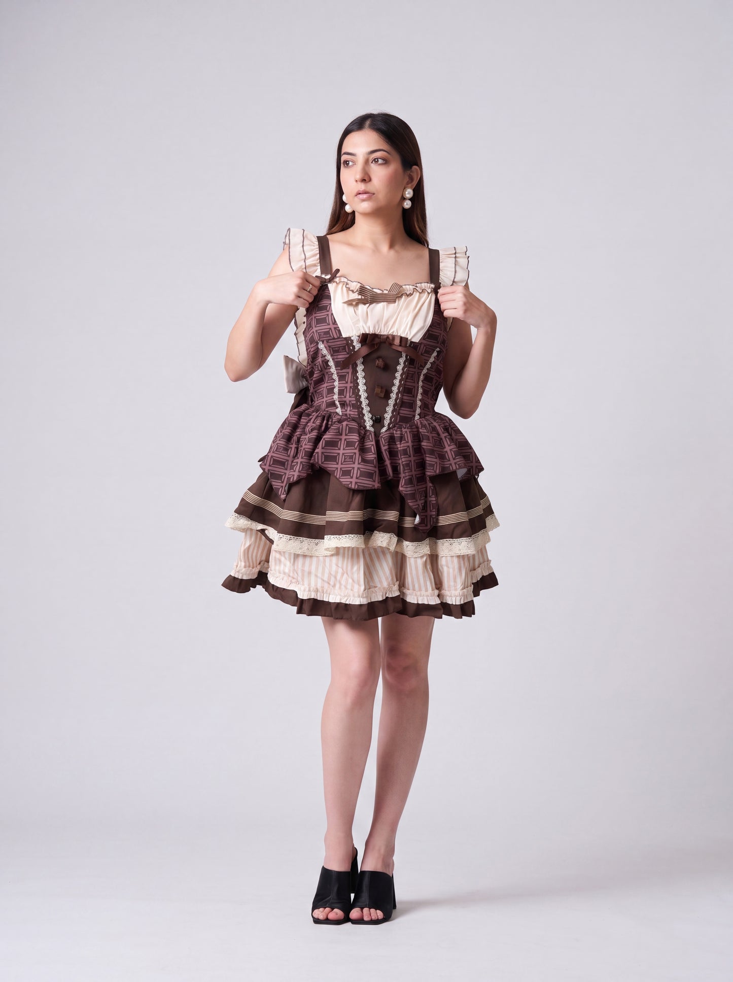 Tbfo Lady Charlotte Brown Dress