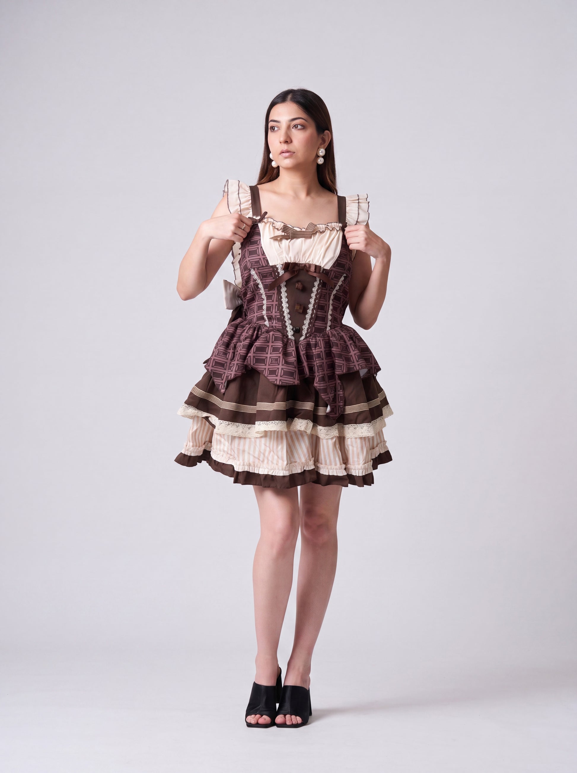 Tbfo Lady Charlotte Brown Dress