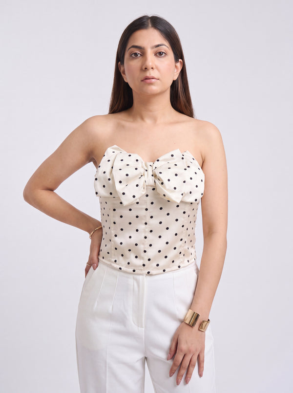 Tbfo Lady Polka White Corset
