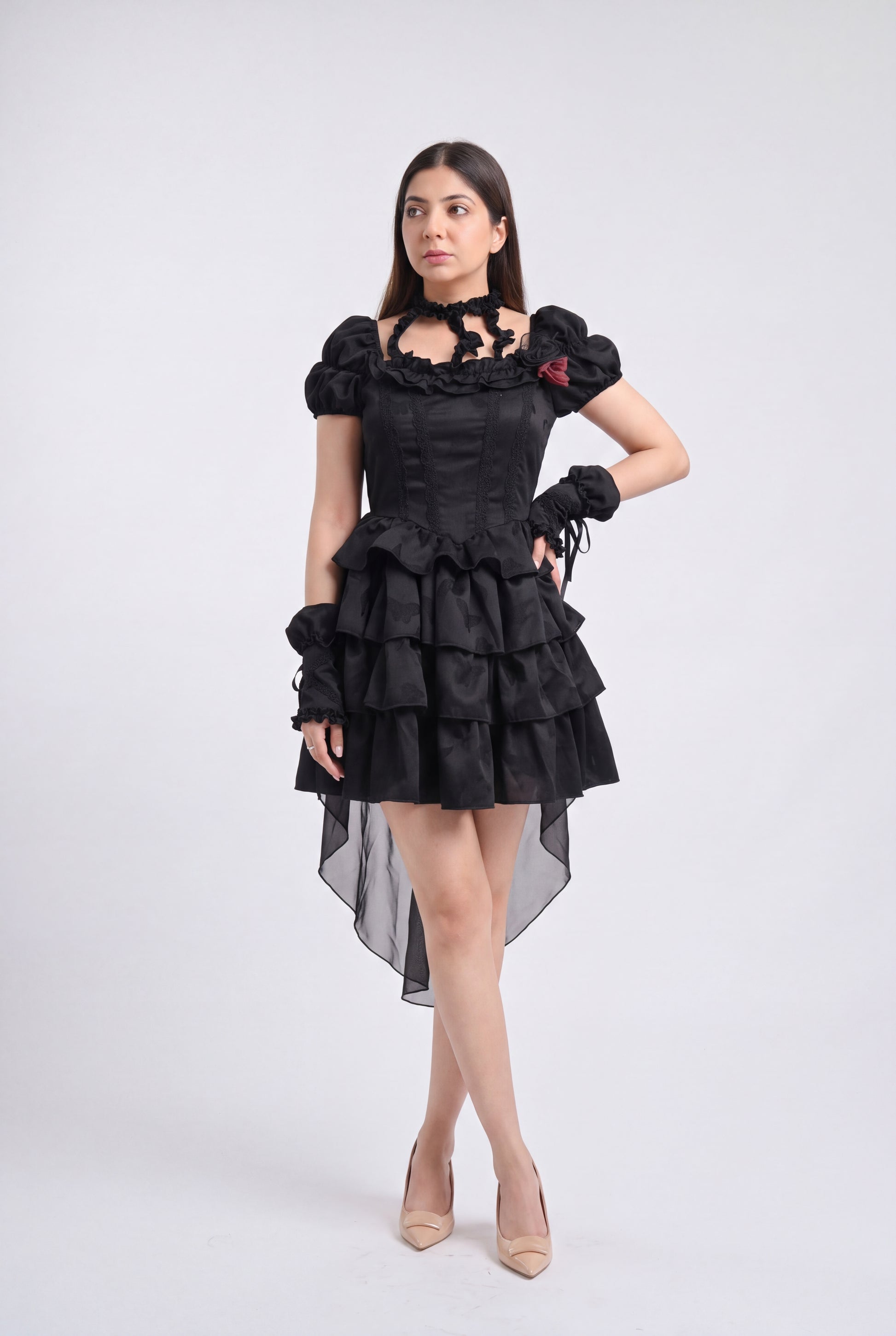 Tbfo  Lady Whistledown Midnight Black Dress