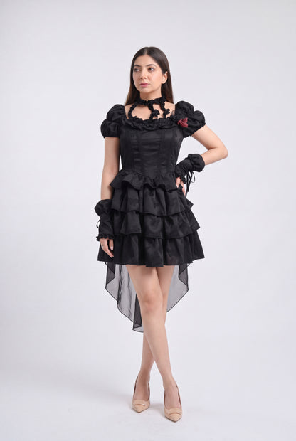 Tbfo  Lady Whistledown Midnight Black Dress