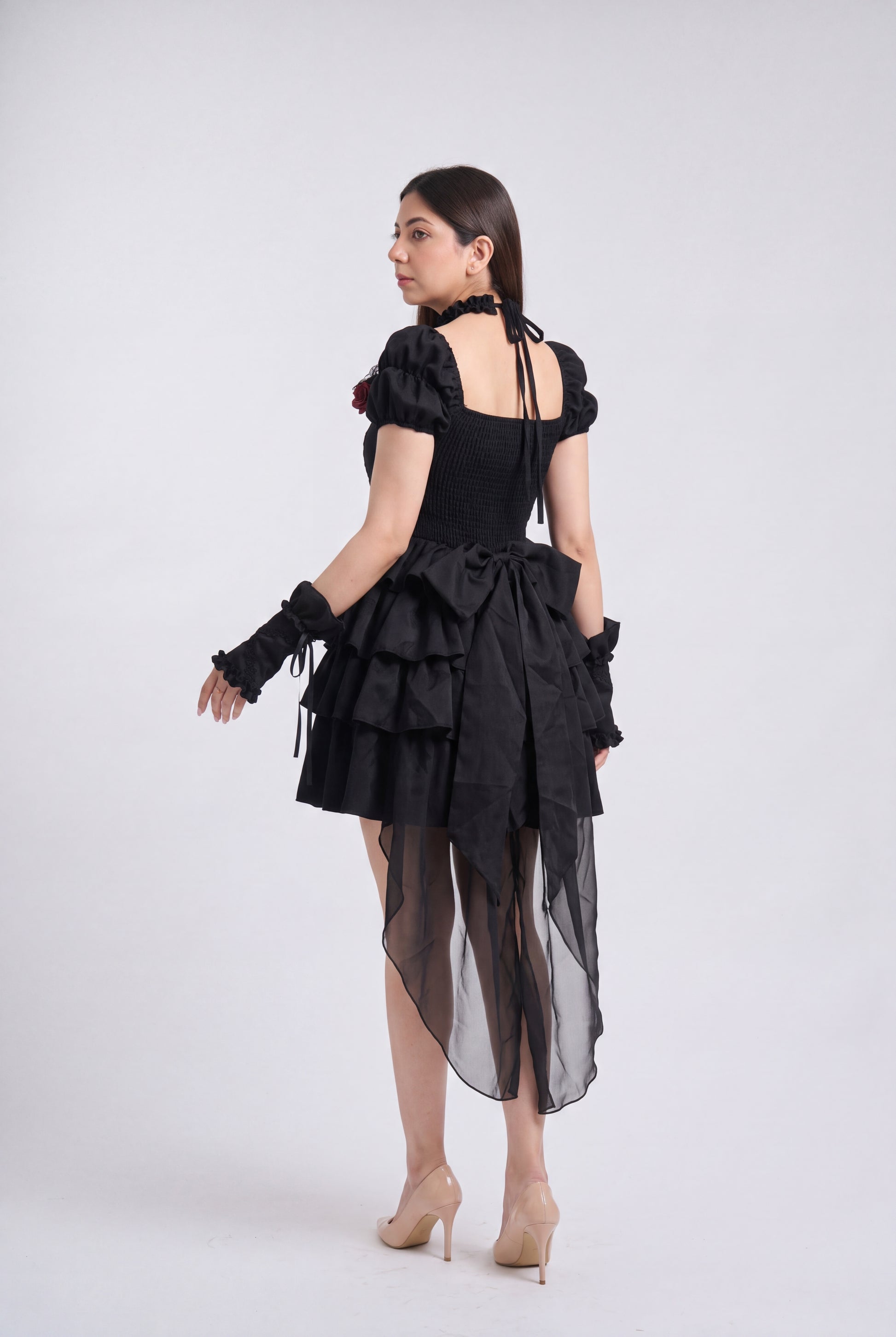 Tbfo  Lady Whistledown Midnight Black Dress