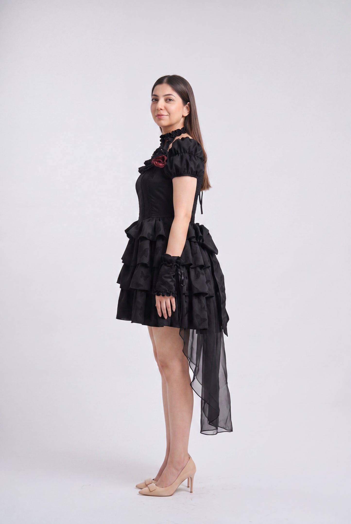 Tbfo  Lady Whistledown Midnight Black Dress