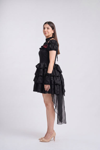 Tbfo  Lady Whistledown Midnight Black Dress