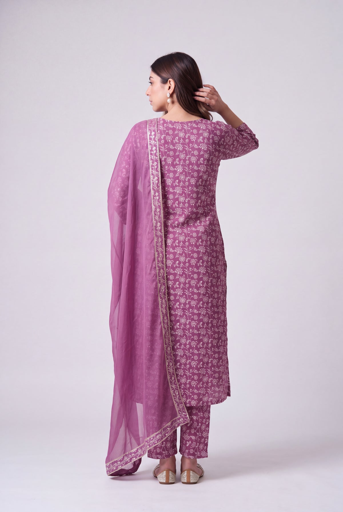 Tbfo Mauve Majesty Kurta Set