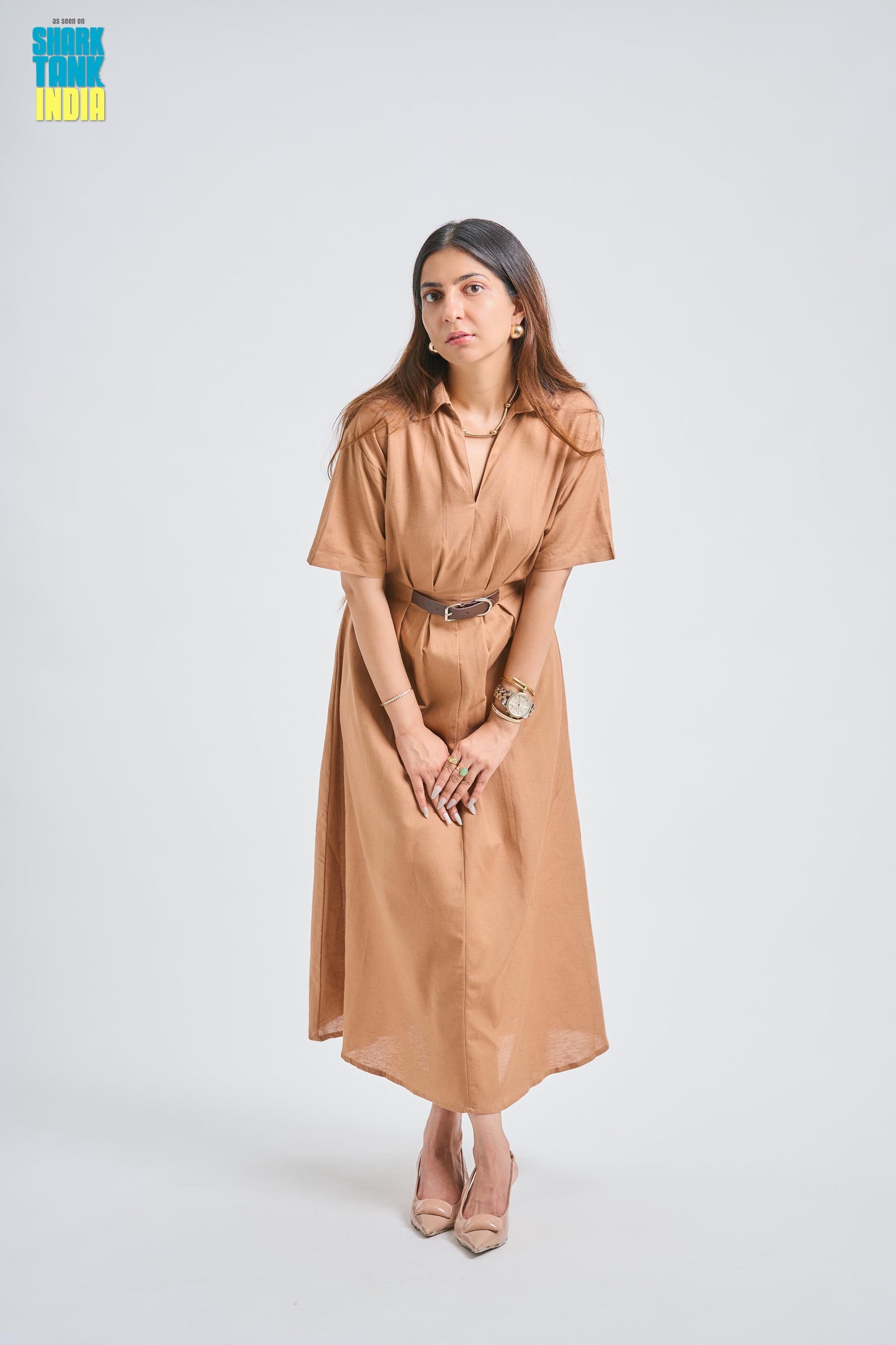 Tbfo Mini Belt Dress