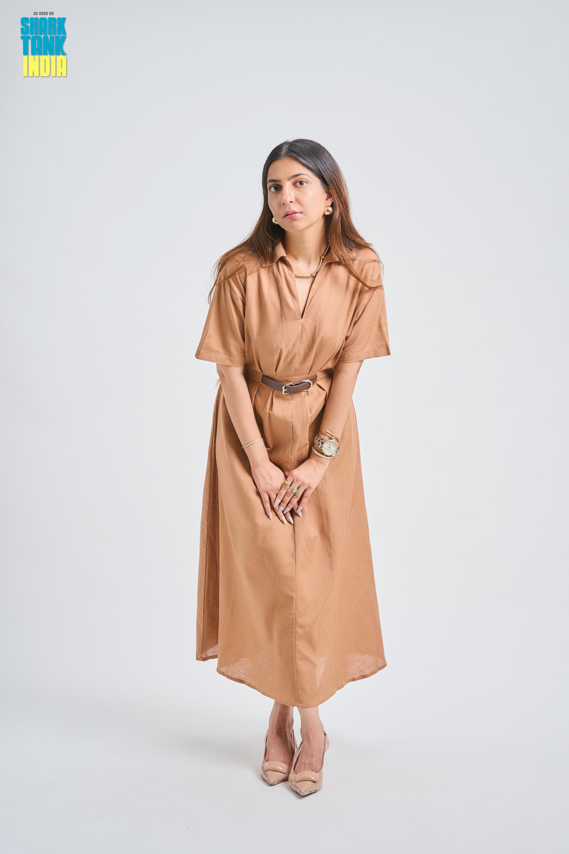 Tbfo Mini Belt Dress