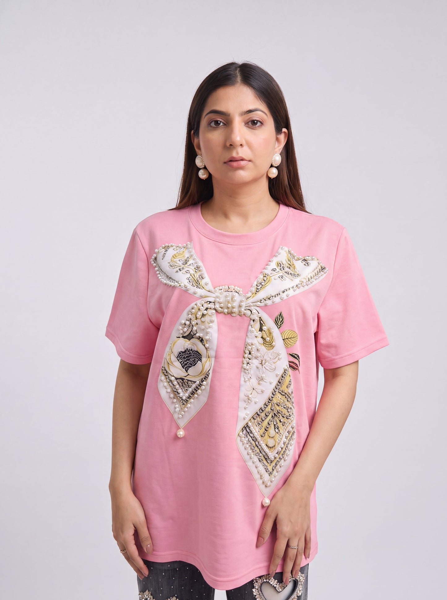 Tbfo Princess Bow Pink Top