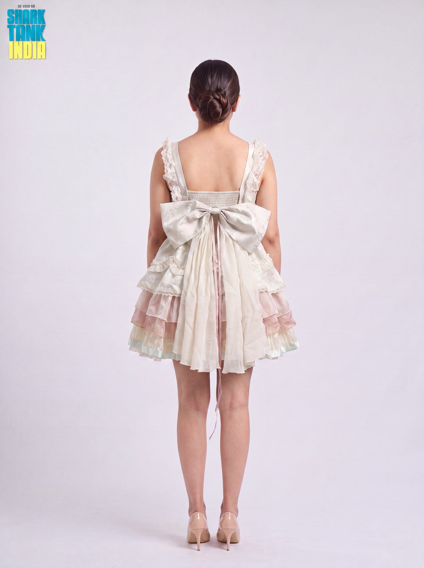 Tbfo Regency Rose Ivory White Dress