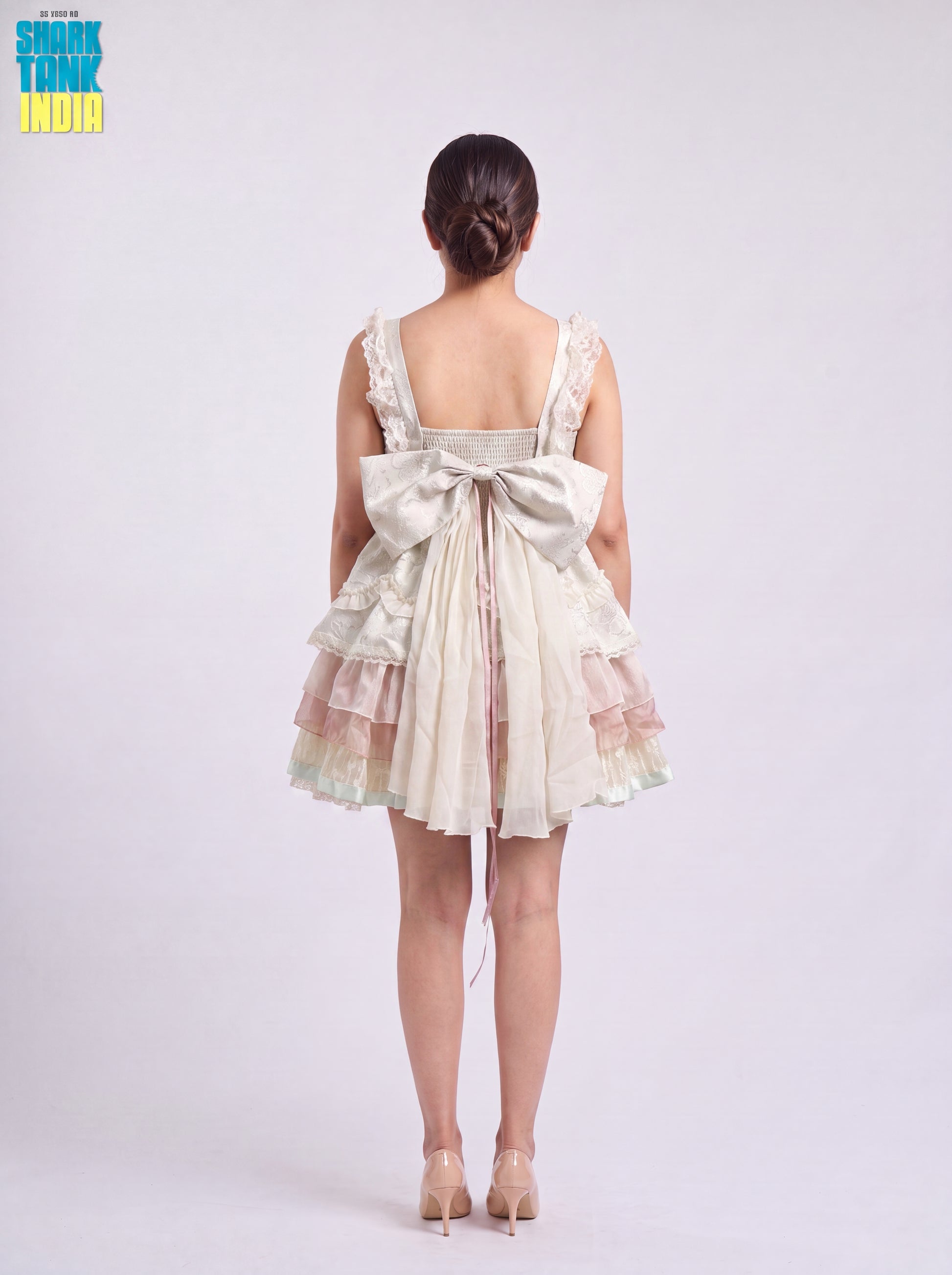 Tbfo Regency Rose Ivory White Dress