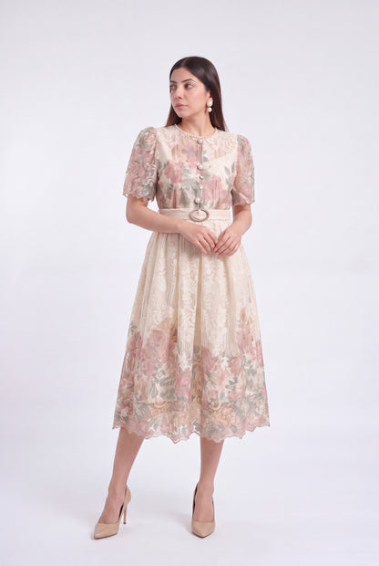 Tbfo Shabnam Beige Dress