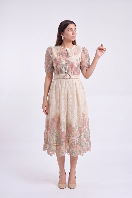 Tbfo Shabnam Beige Dress
