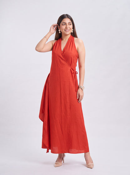 Tbfo Vienna Burnt Orange Dress