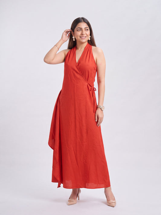 Tbfo Vienna Burnt Orange Dress